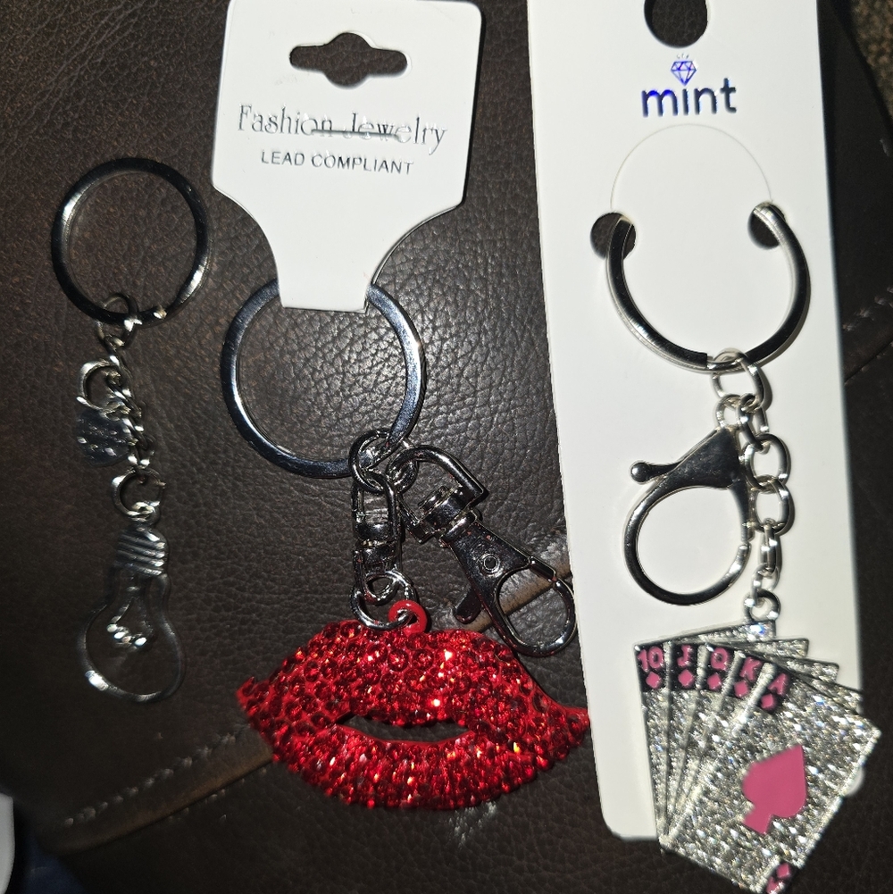 Purse Charms/Keychains Set Of Three